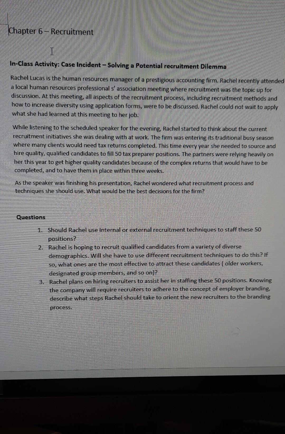 it is human resources please answer with good