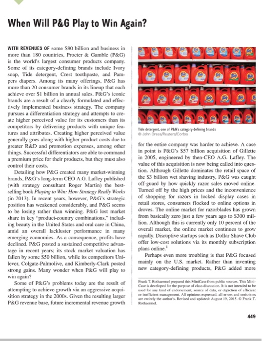 case analysis: when will P&G play to win again? I