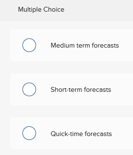 In general, which forecasting time frame is best