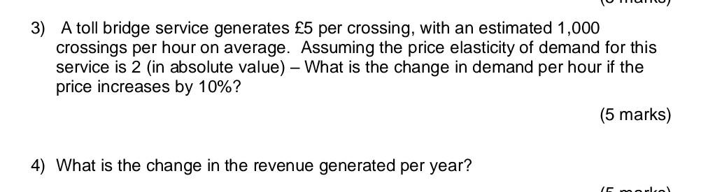 solve asap and completed 3) A toll bridge service