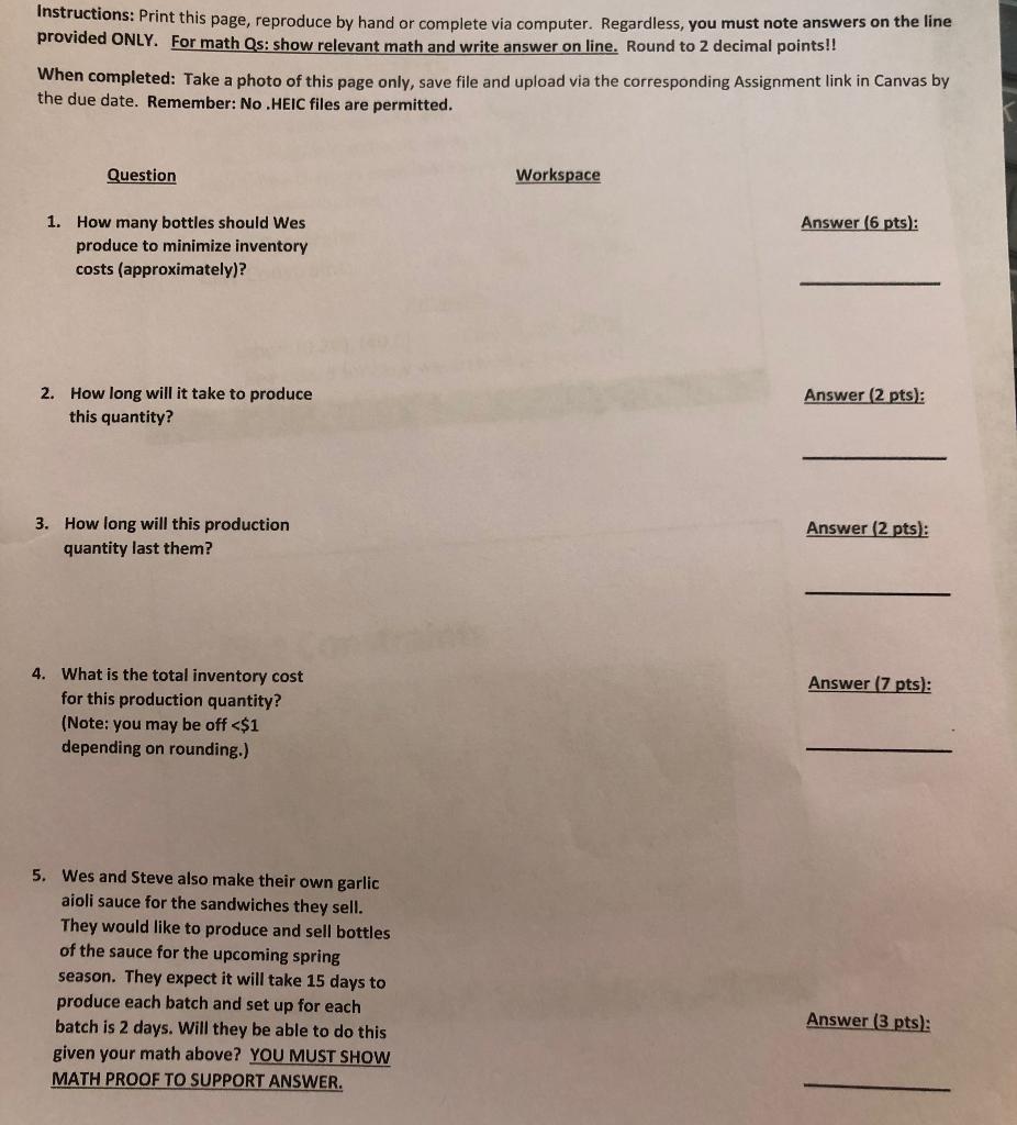 Background: Wes and Steve are partners in a lunch