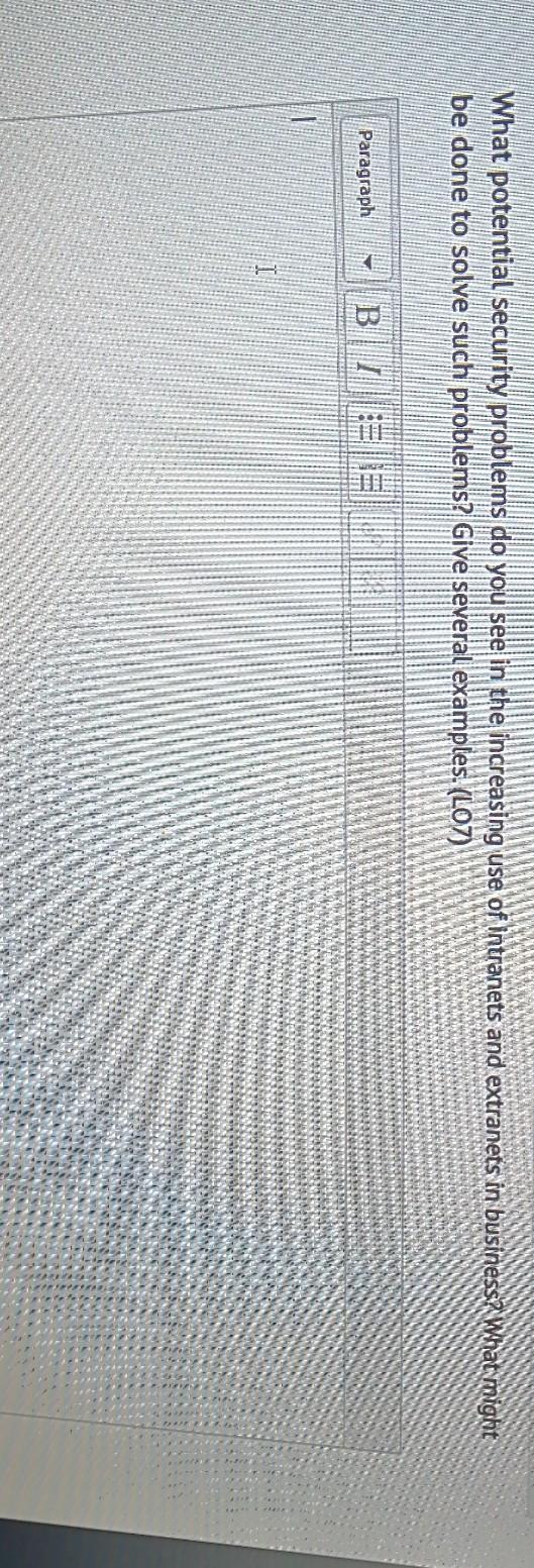 What potential security problems do you see in