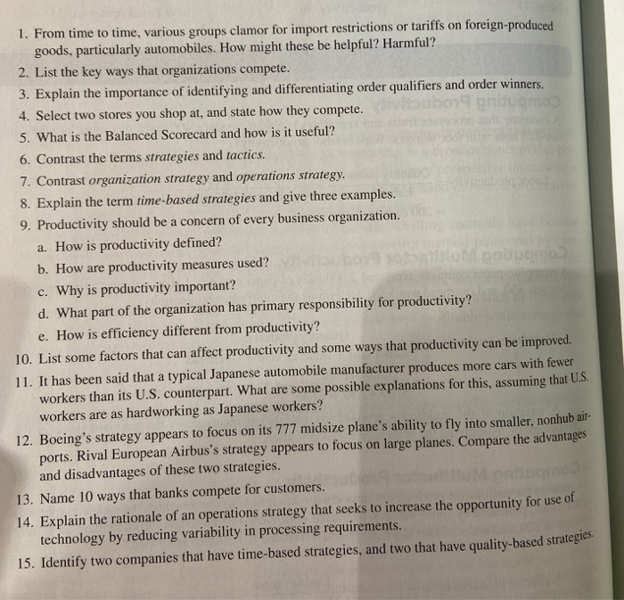 please answer 1-15 if possible 1. From time to