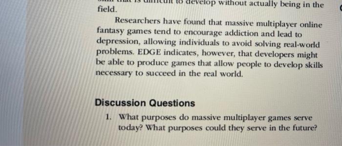 please help with discussion and critical thinking