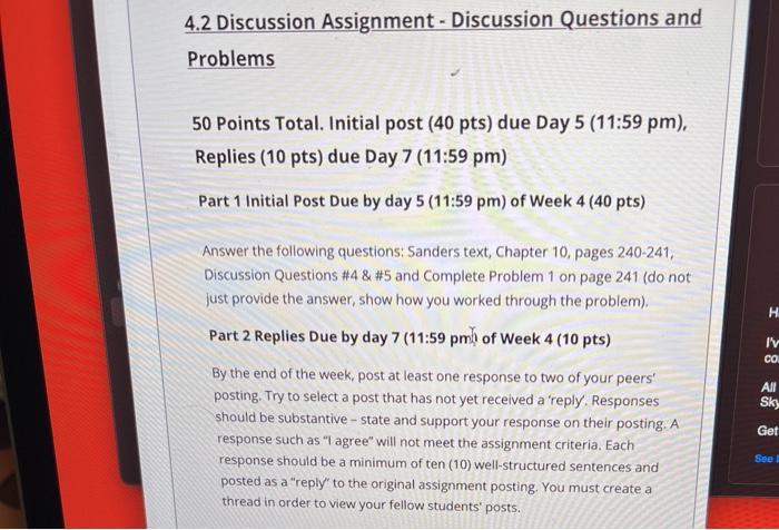 4.2 Discussion Assignment - Discussion Questions