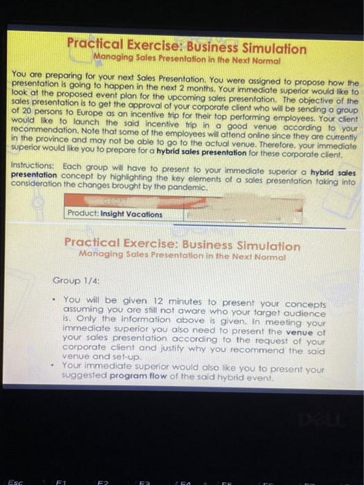 Practical Exercise: Business Simulation Managing