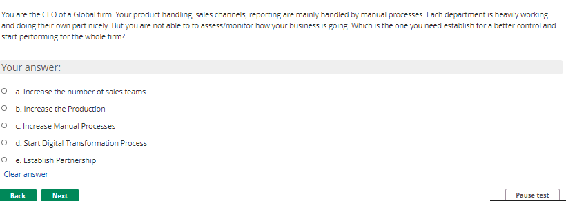 Ellen, as a manager, designs systems and