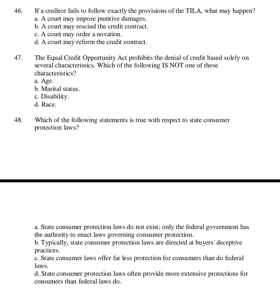 Subject: Business law I need only correct answer