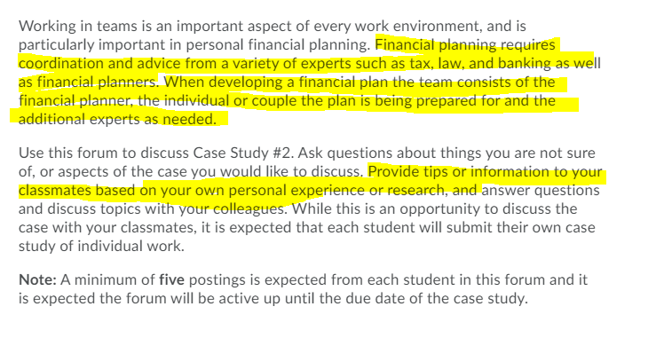 The question is highlighted. There is no more