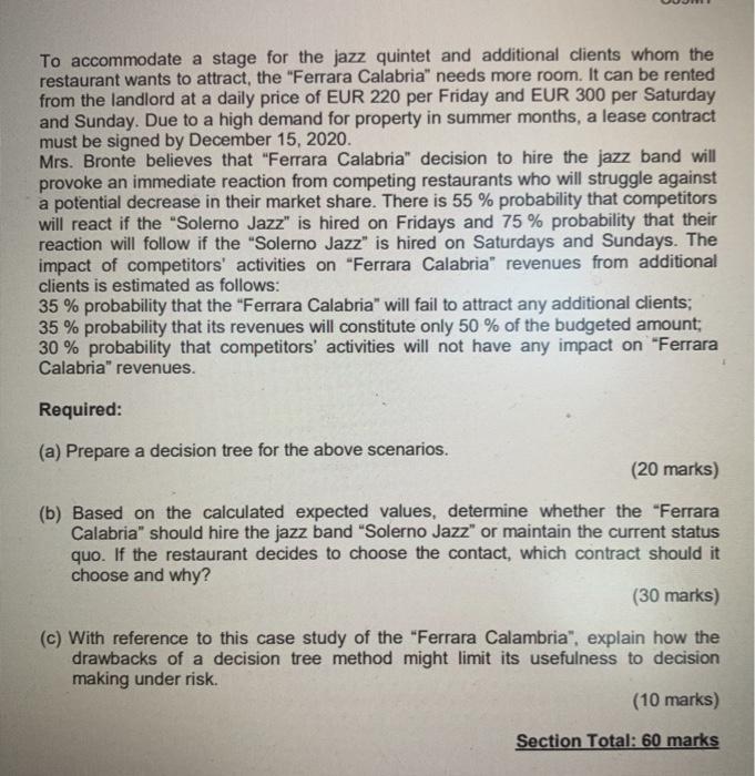 Answer Question A1 Question A1 The "Ferrara