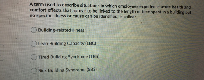 Which of the following would you NOT consider a