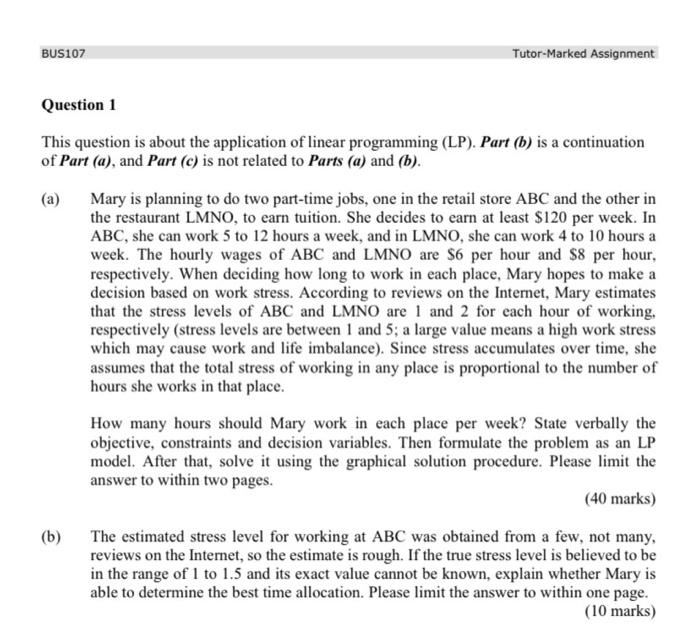 I need help for Part 1A and B...Please This