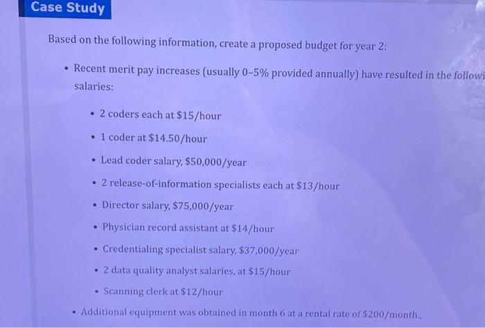 can you help me fill column for budget year 2?