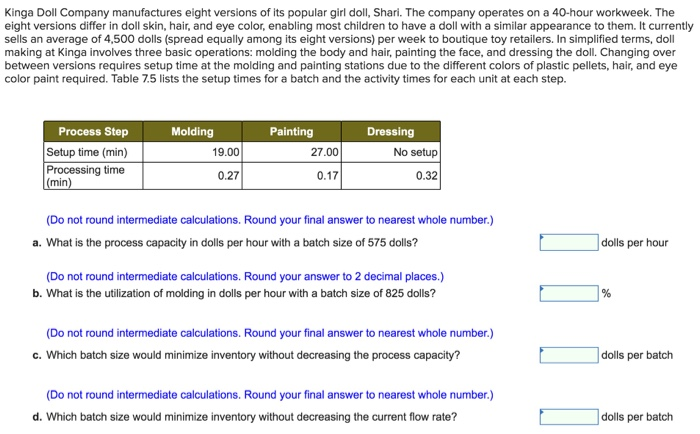 Kinga Doll Company manufactures eight versions of