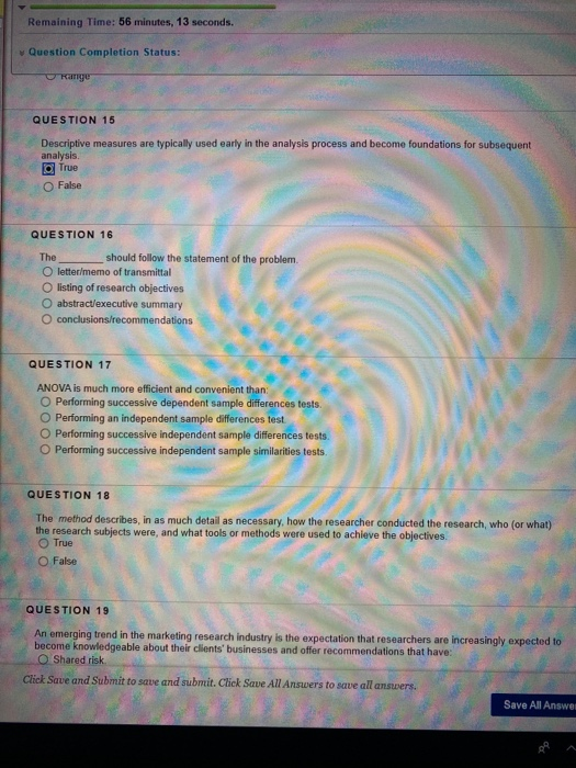 the should follow the statement of the problem