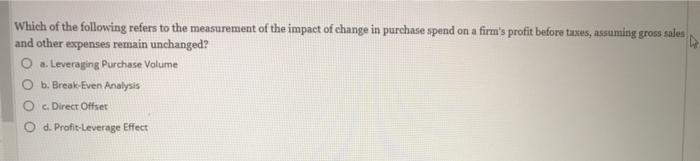 Which of the following refers to the measurement