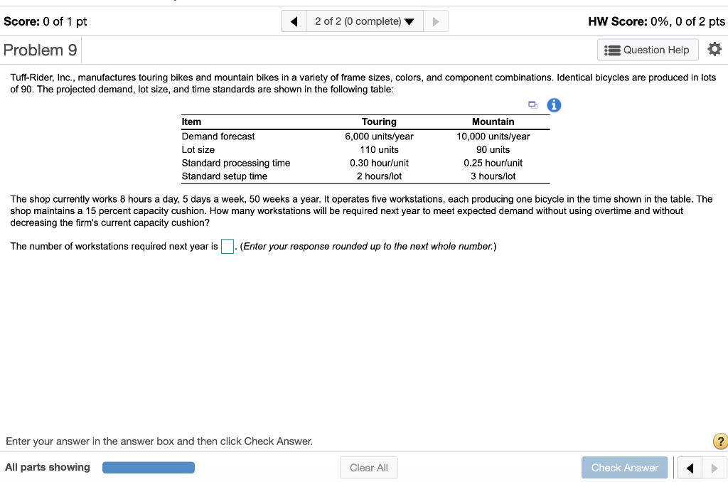 Score: 0 of 1 pt 2 of 2 (0 complete) HW Score: