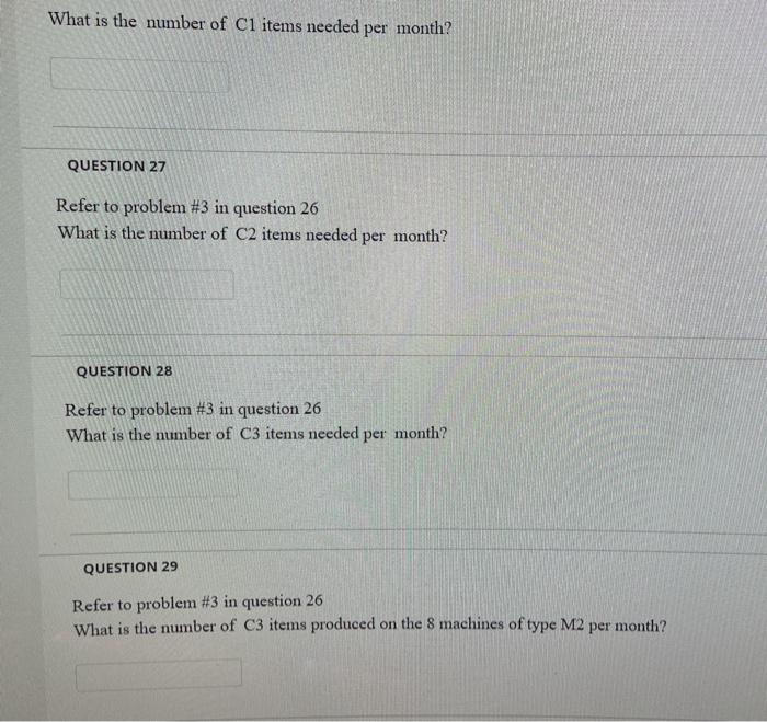 PROBLEM #3. Material Requirements Planning A