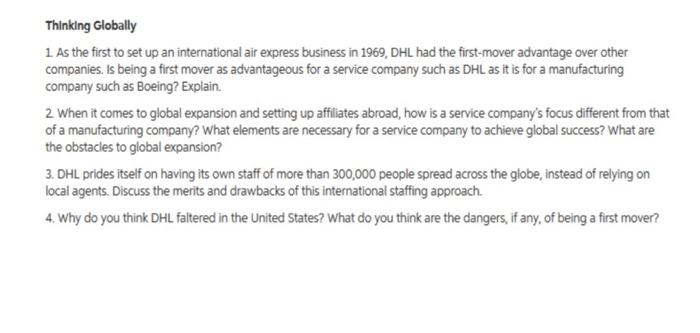 Lecture 3: Case Analysis First In Asia and the