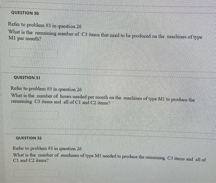 PROBLEM #3. Material Requirements Planning A