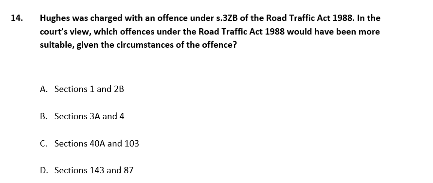 Question is related to Law. 14. Hughes was