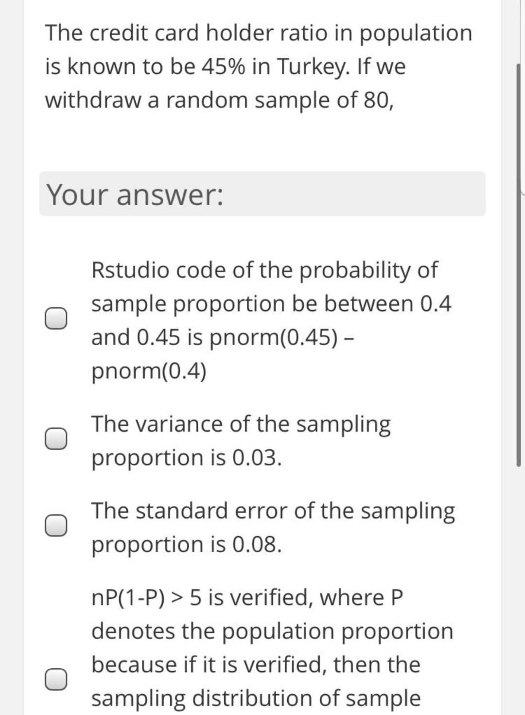 The credit card holder ratio in population is