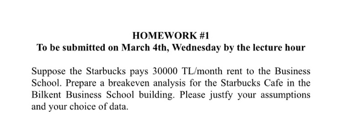 starbucks breakeven daily expense of this