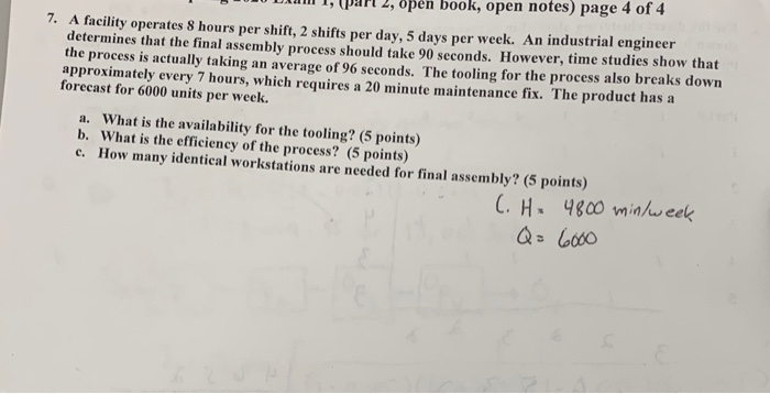 1 0 0 DAN 1, Part 2, open book, open notes) page