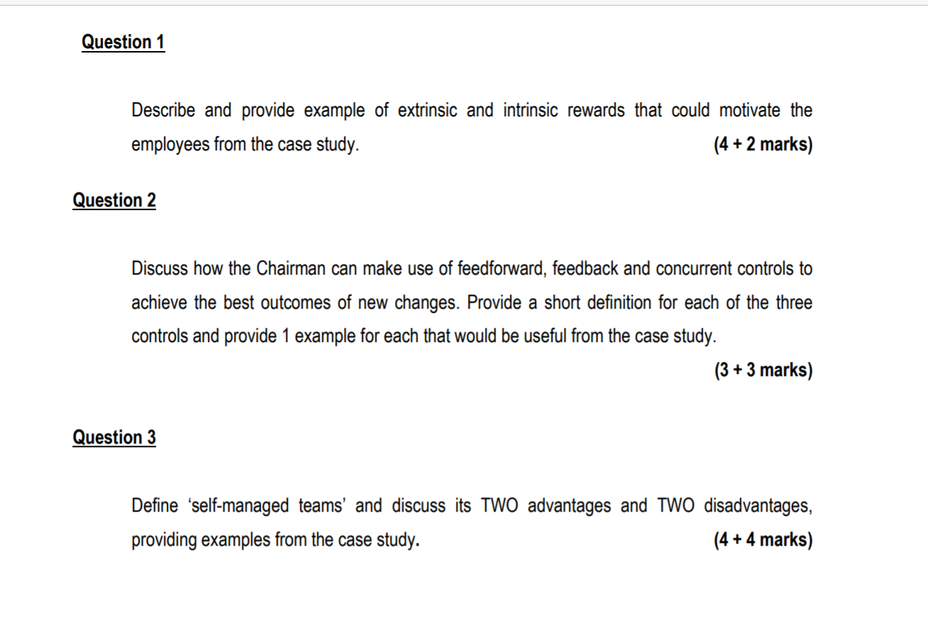 Section B: Case Study - (20 Marks) Please read