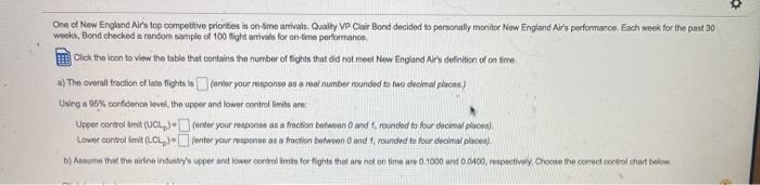data table is included in the the final two