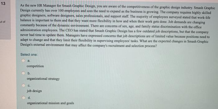 16 As the HR Manager for Blink College in