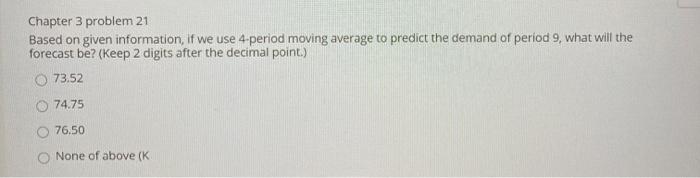 21. Two different forecasting techniques (FI and