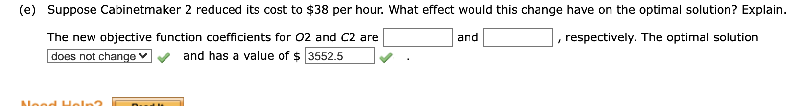 A linear programming computer package is needed.