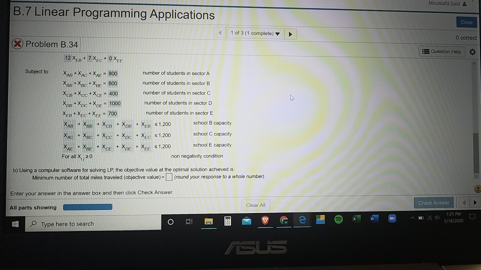 just need to figure out part B. Moustafa Said B.7