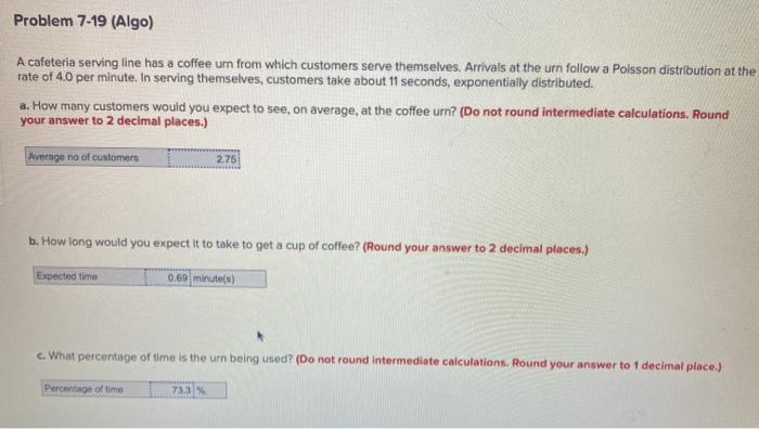 only need part E & F answered. Problem 7-19