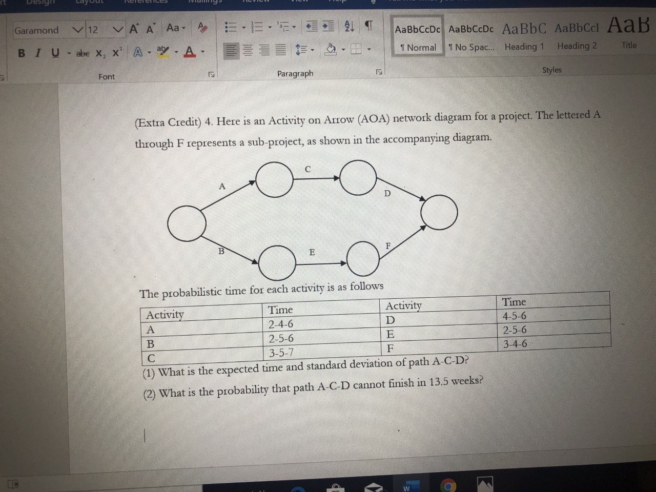Garamond V 12 VA A Aa A . . . A BIU - abe x, x4