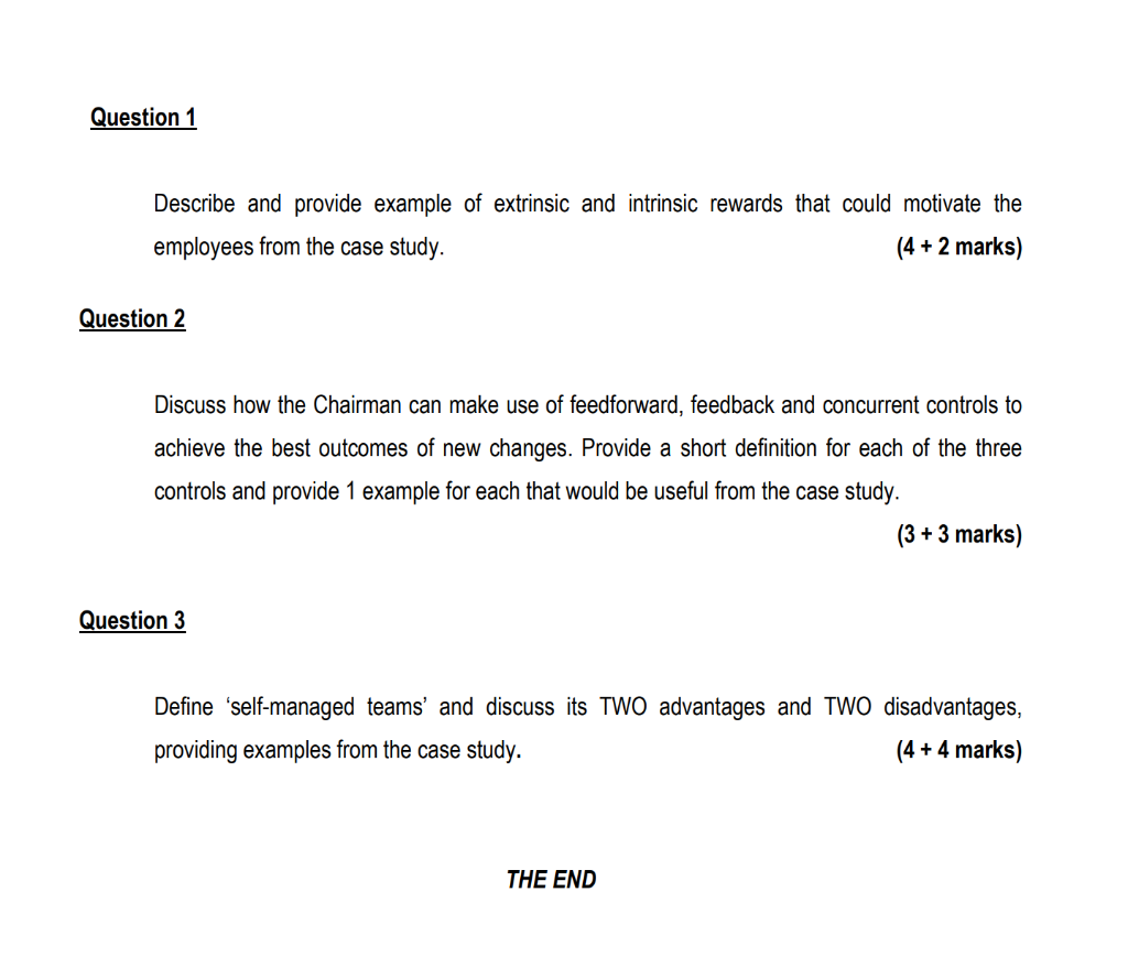 Section B: Case Study - (20 Marks) Please read