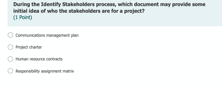 During the Identify Stakeholders process, which