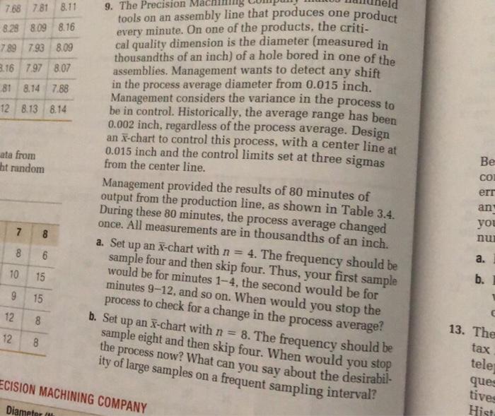 I need the answer to #10 based on the data from