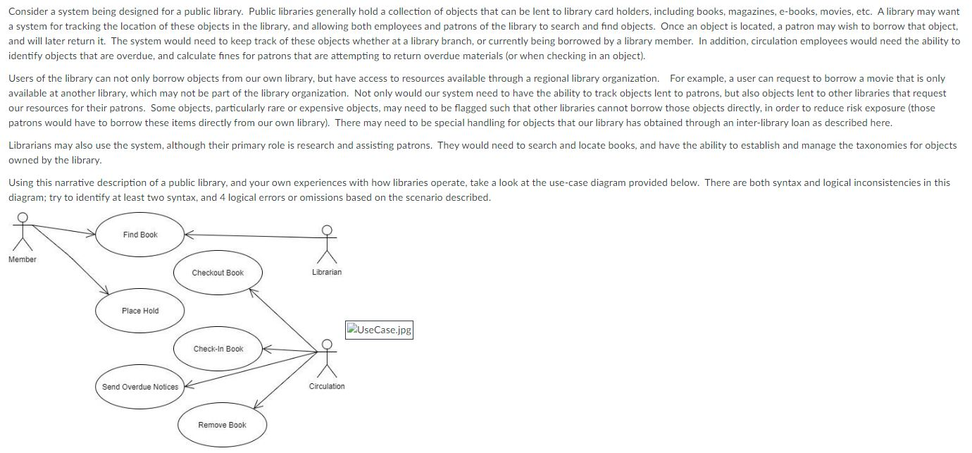 Consider a system being designed for a public