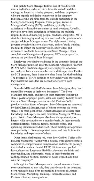 Assignment#3 Case Study DEVELOPING STORE MANAGERS