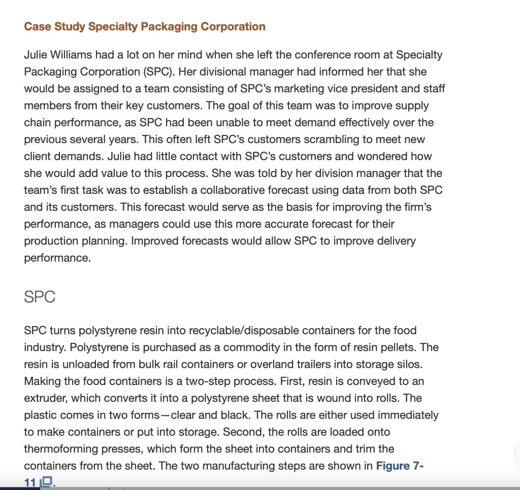 "Analyze the Specialty Packing Company Case A in