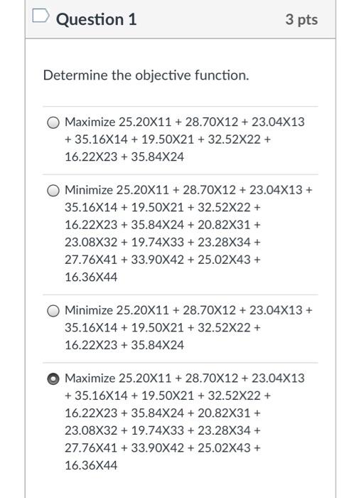 please help woth questions Question 1 3 pts