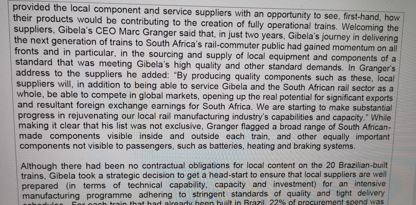 No stopping this train! Background: Replacing