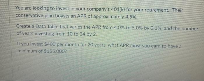 please explain how to do this using excel What-if
