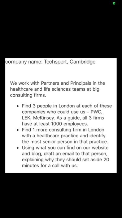 company name:techspert (in cambridge) solve this