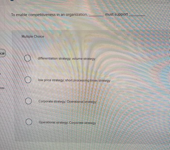 To enable competitiveness in an organization,