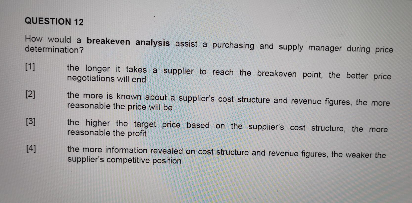 Questions 11-15 are based on general theoretical