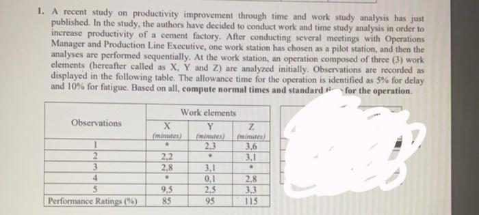 *=2,5 no excel work needed just solutions 1. A