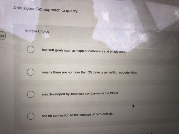 A six sigma (60) approach to quality: Multiple